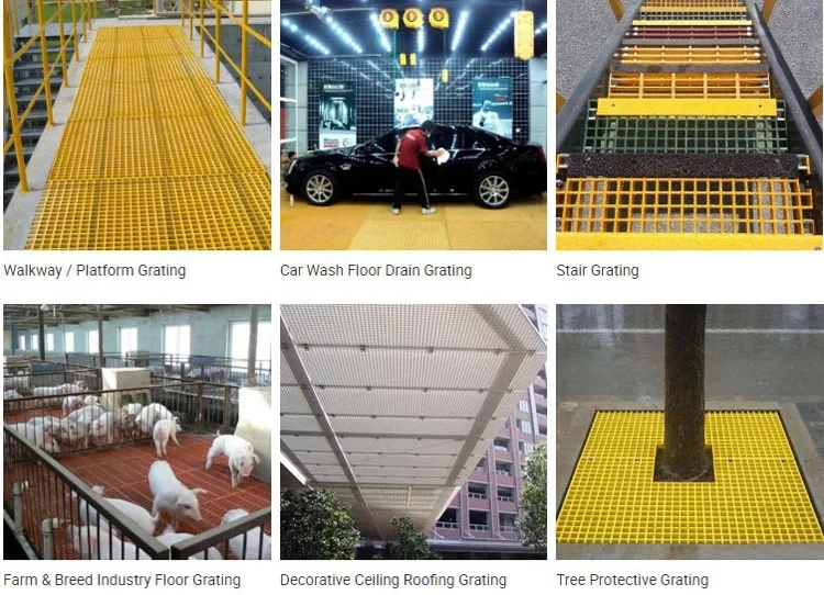 Durable Custom Fiberglass Plastic Grp Grating Bunnings Frp Grids Grp Grate Frp Molded Grating