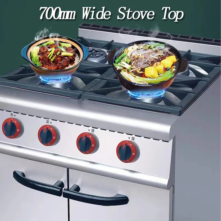 Luxury Commercial Gas Cooker 4burner Gas Range With Commercial Gas Cooking Range