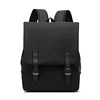 Korean Custom Women Fashion Zipper Canvas Waterproof Black BackpacK