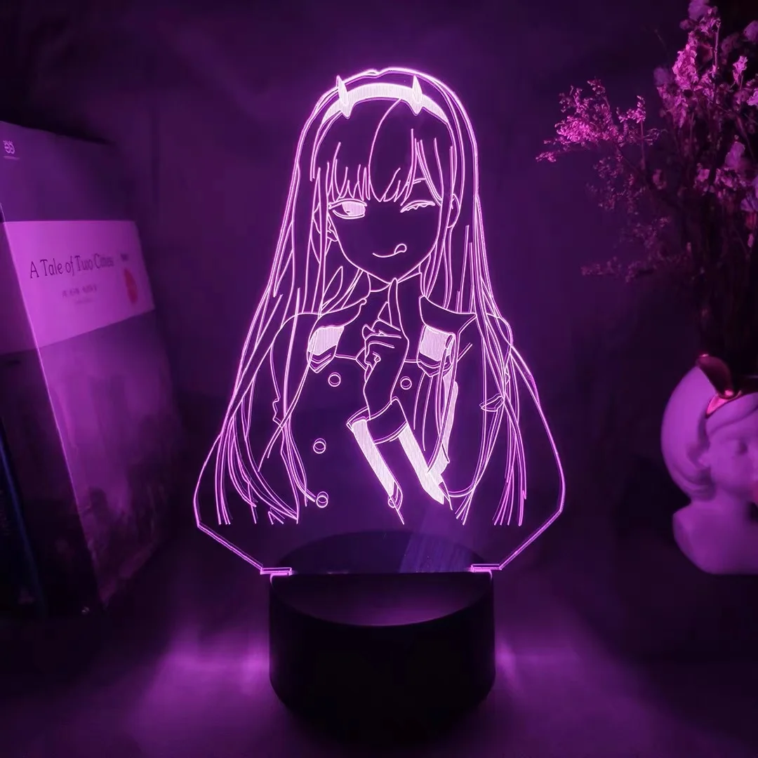 Anime Zero Two Lamp - LED Night Light for Darling in the Franxx