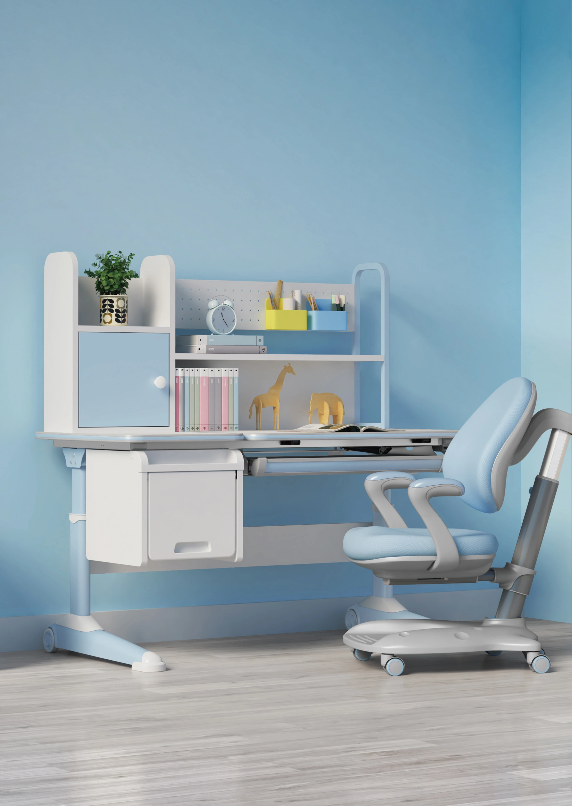 Sihoo Doublelayer Desk And Extra Large Storage Space Children's Study