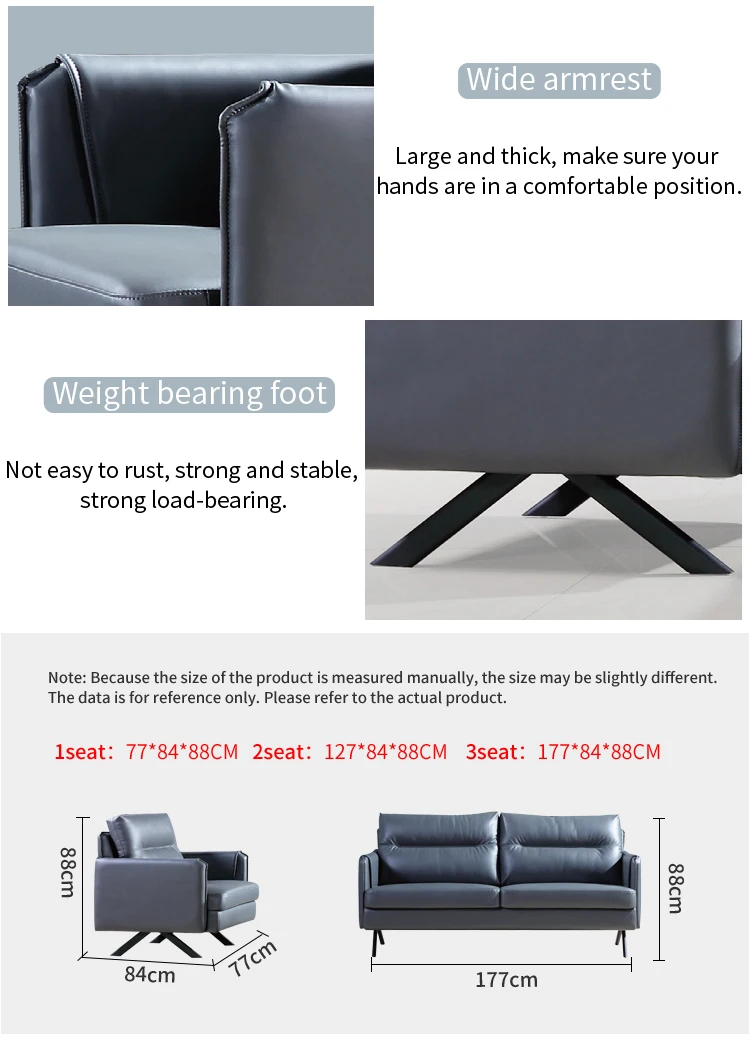 Pengpai Custom Seat Italy Leather Sofas Lounge Sofa Set