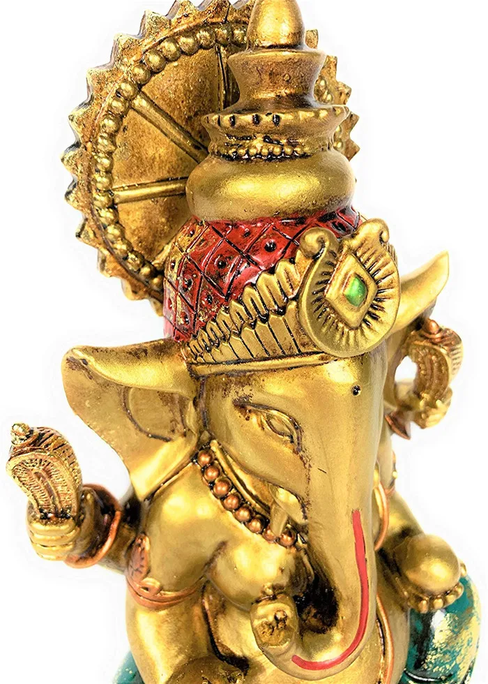 Polyresin/resin Ganesha Statue Elephant Hindu God Of Success Large 9.5