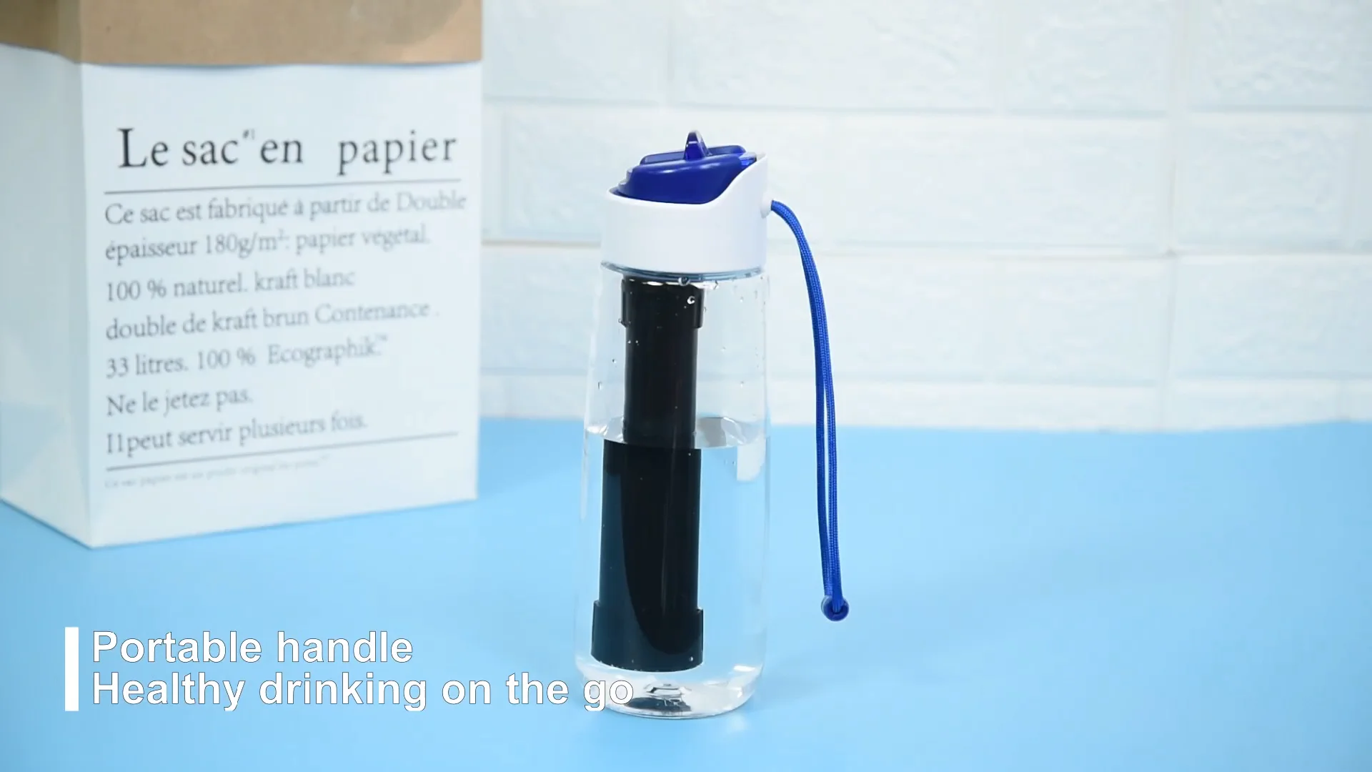Portable Water Filter Straw Bottles Purifier Emergency Tool Remove