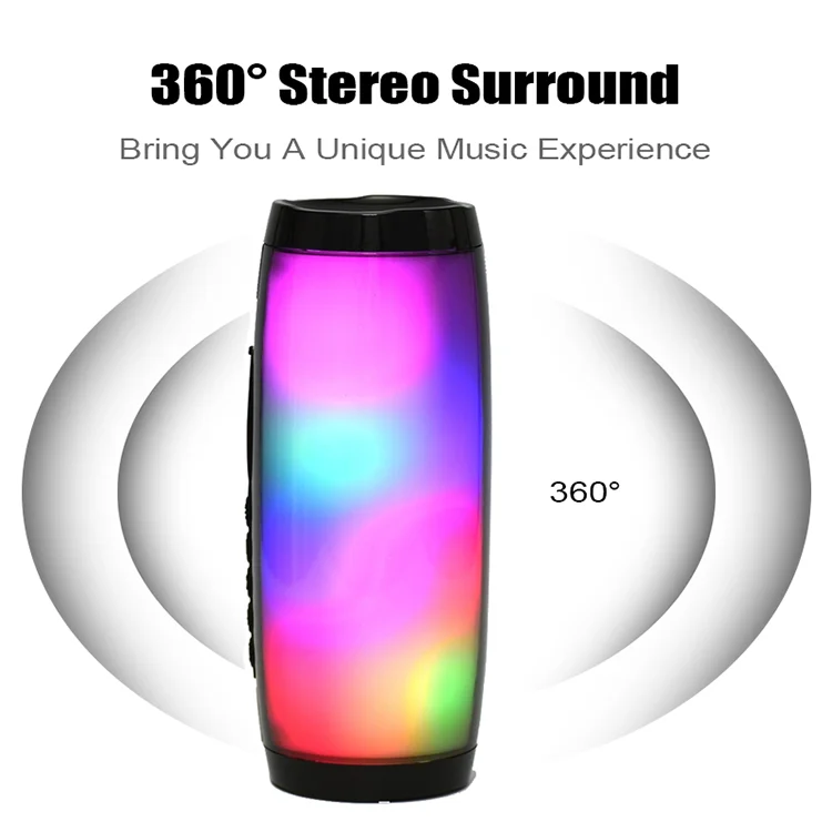 TG157 Portable LED Light Wireless Speakers Outdoor Super Bass Loudspeaker FM Radio Wireless Bluetooths Speakers - ANKUX.COM