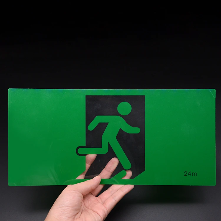 
Best quality fire exit signs accessory 24cm big size exit pictogram film 