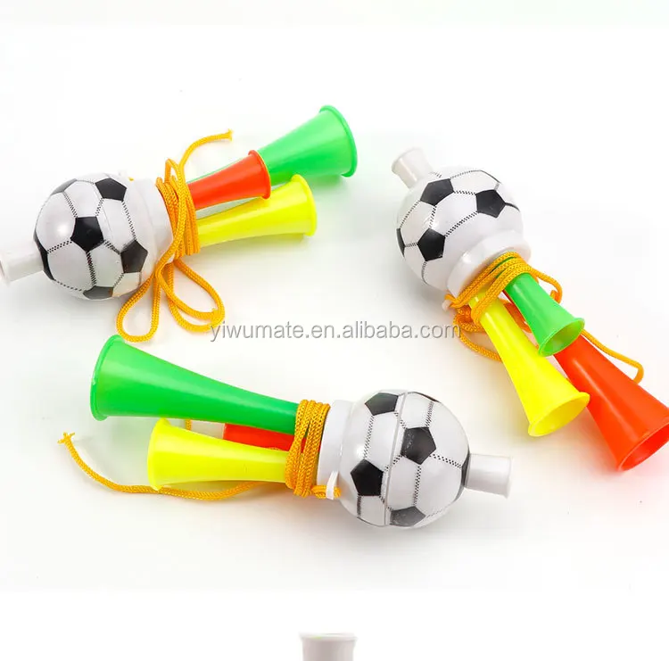 Sports Game Trumpet Toys Three Tone Vuvuzela Stadium Cheering Horn Soccer Fans Noise Maker Cheering Props for Football Game Matches for Football Party Carnival wujomeas Ball Game Horn 