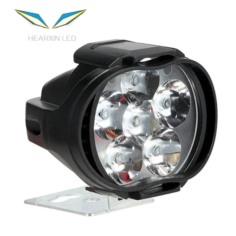 Led Motorcycles Headlight White Super Bright 6LED Working Spot Light Motorbike Fog Lamp 1500LM LED Scooters Spotlight