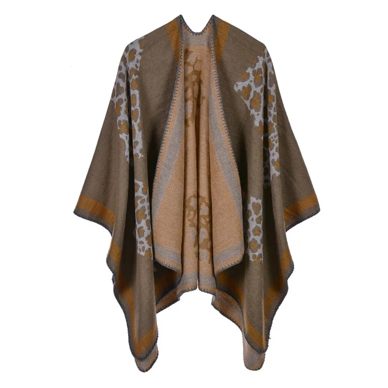 Warm Linen Poncho Charlotte | Optional Embroidery fashion