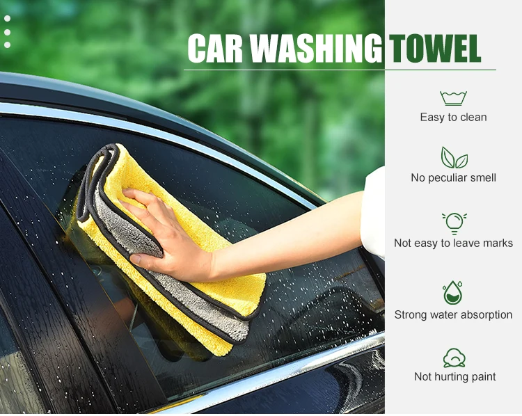 High Quality Thicken Microfiber Car Detailing Polishing Water Absorbent