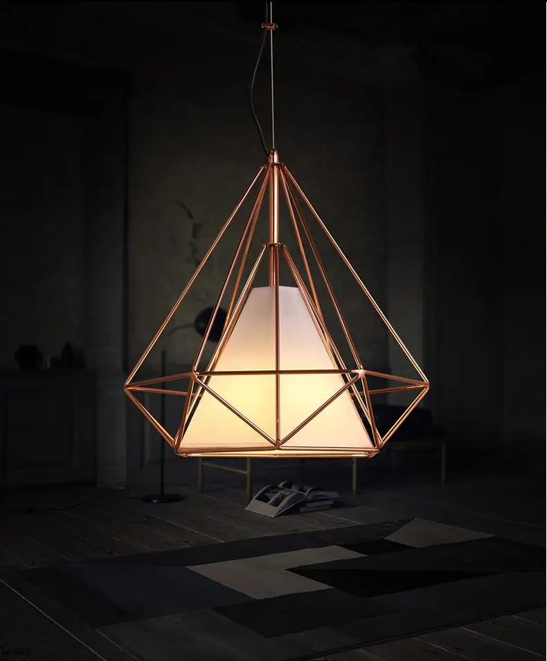 Most popular modern lighting  nordic iron golden E14 Restaurant vintage pendant lamp