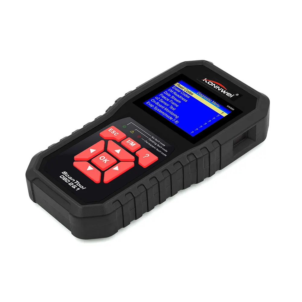 Konnwei Kw850 Obd2 Auto Diagnostic Scanner Engine Automotive Car Code Reader Free Updat Lifetime