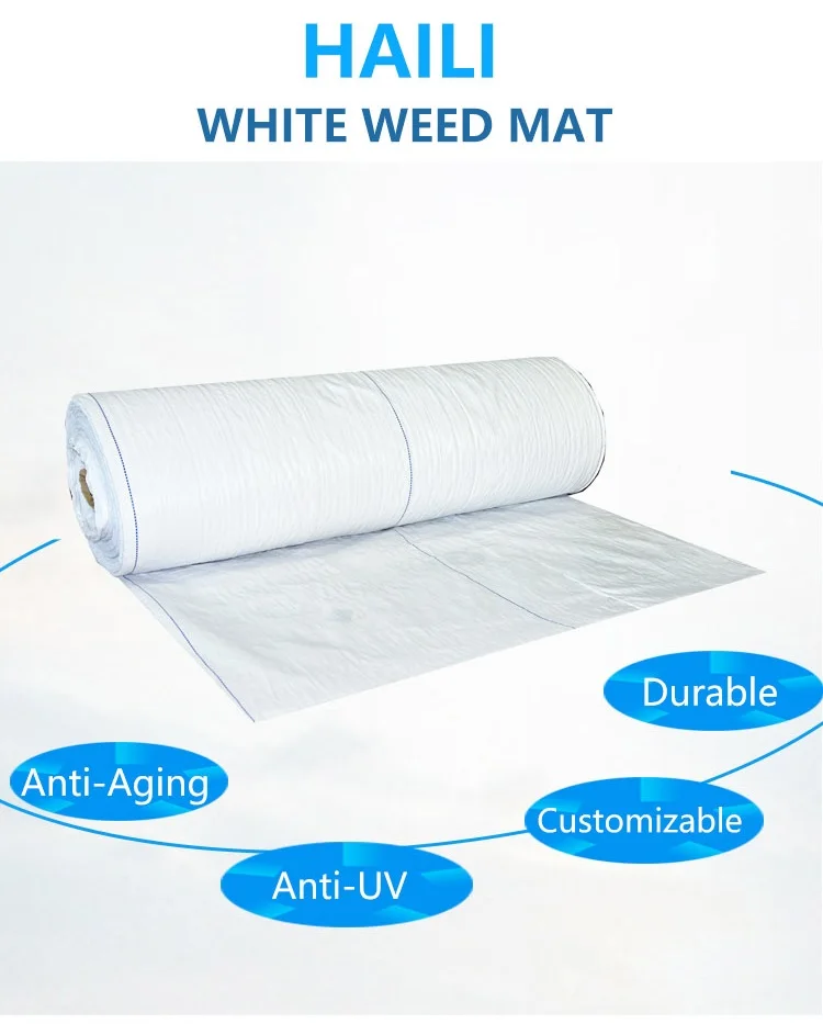 Black Weed Barrier Woven Ground Cover Weed Control Mat Landscaping