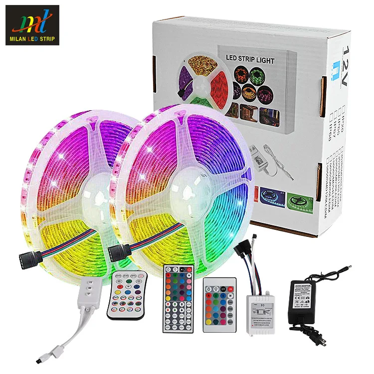 Landscape decoration Christmas room with controller 5050 color box set one for two IP20 IP65 led strip light set