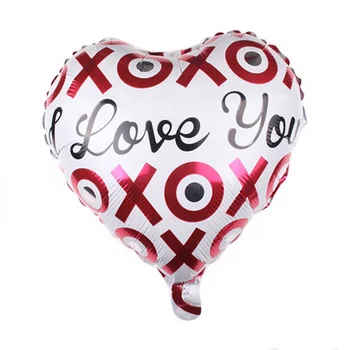 balloon store white and red i love you heart decorate balloons