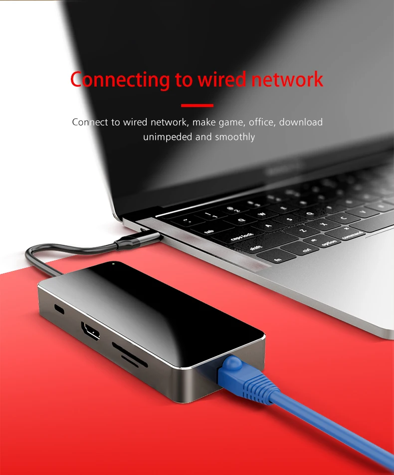 2019 New Design USB Hub Type C 7 in 1USB Adapter For MacBook Air