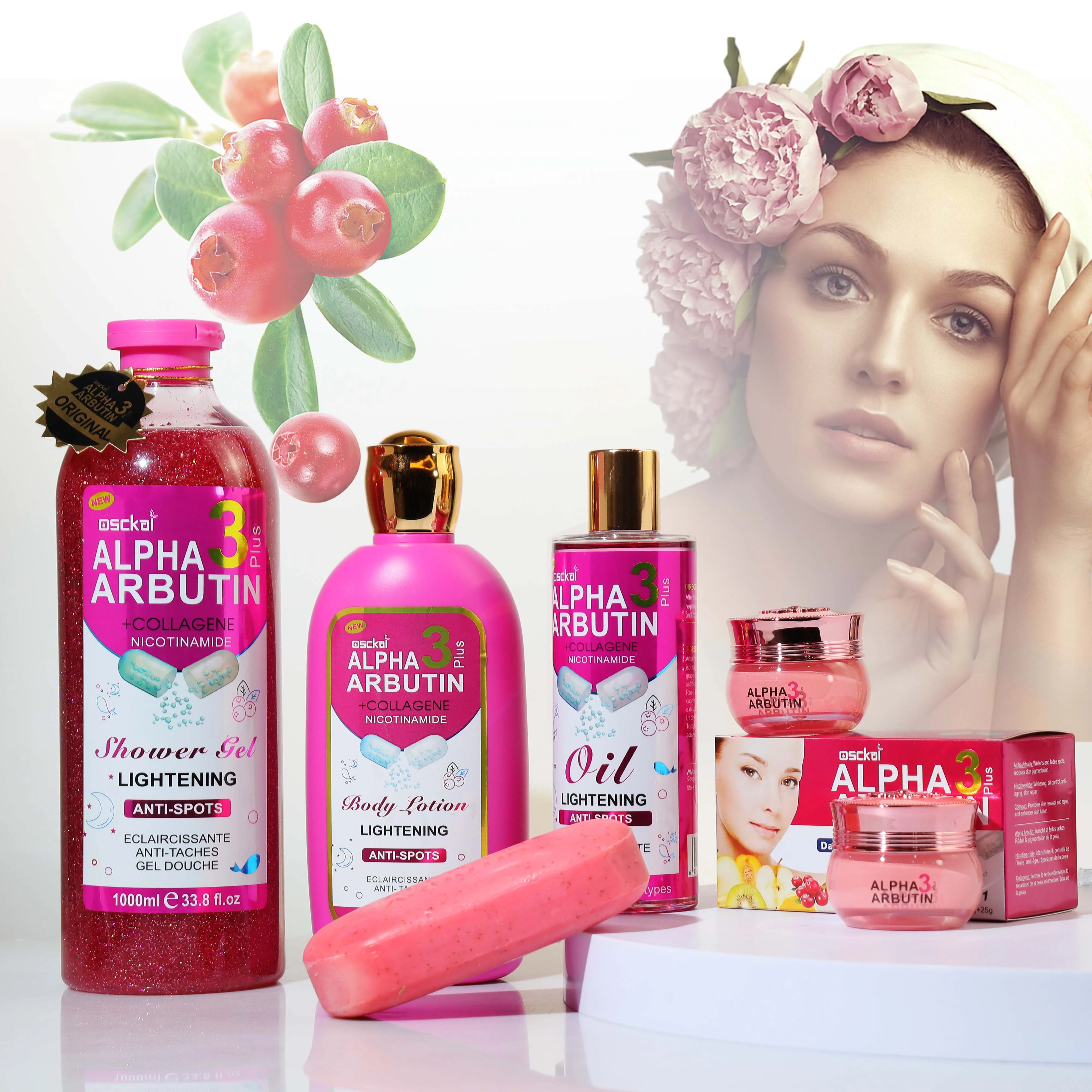 OEM ODM ALPHA ARBUTIN 3 Plus Body Care Set for Whitening