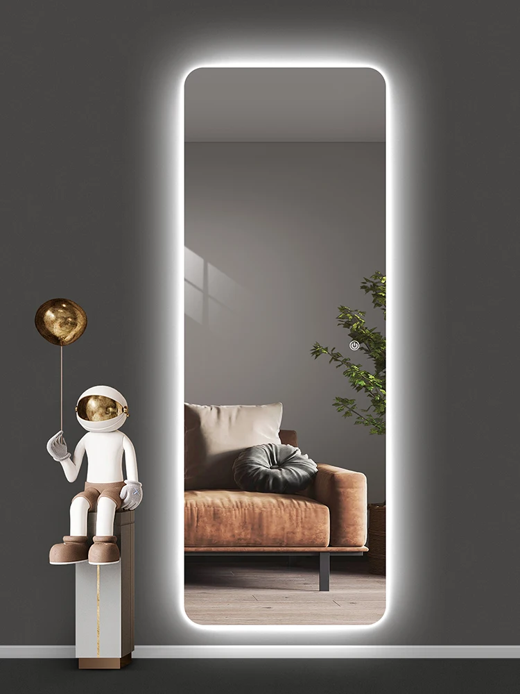 product decorative wall mounted living room large size dressing mirror led full length mirrors with lights wall hanging rectangle-1