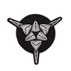 Personalized black and white logo embroidery badge custom patch for Jeans Jacket Clothing Handbag Shoes Caps
