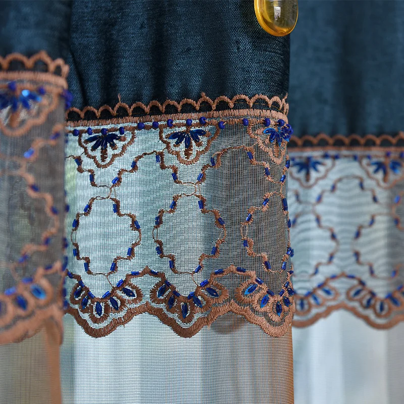 Tela De Tul Para Ahuecado-hacia Fuera Bordado Cortinas - Buy De Cortina