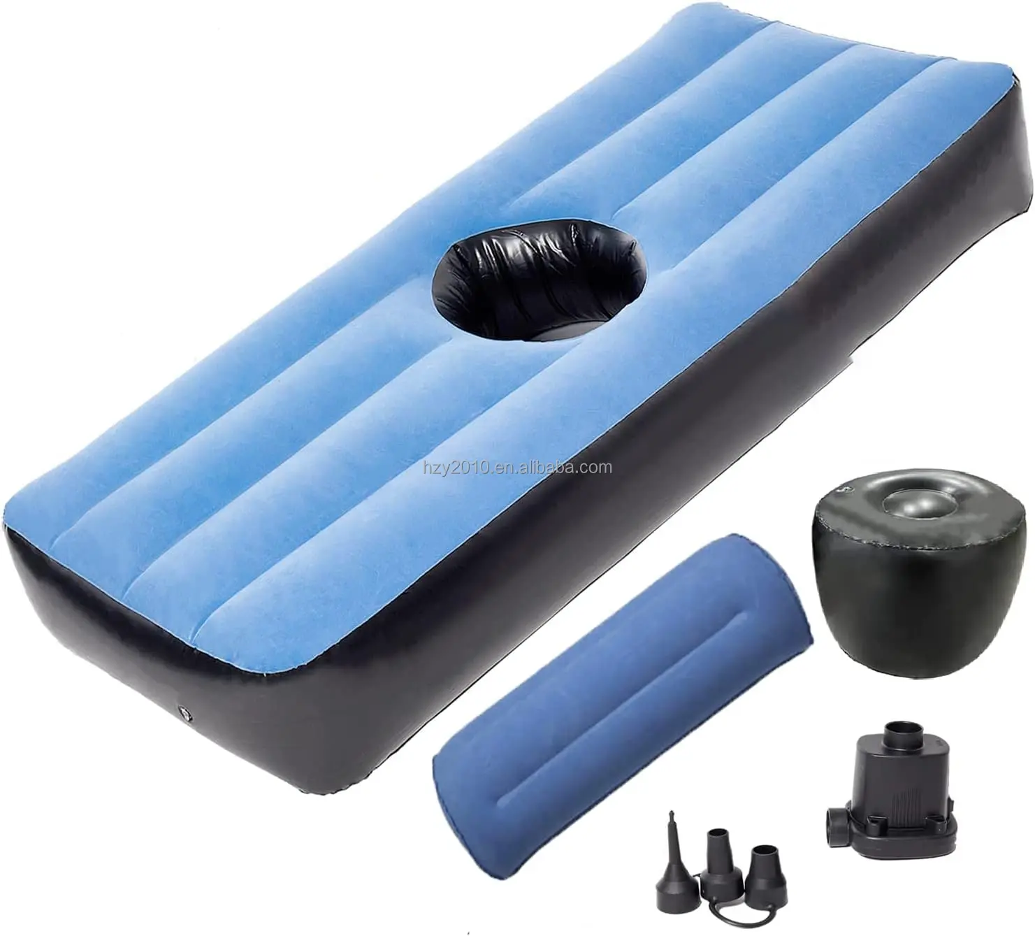 Foldable Comfortable Butt Air Mattress Inflatable Bbl Bed With Hole