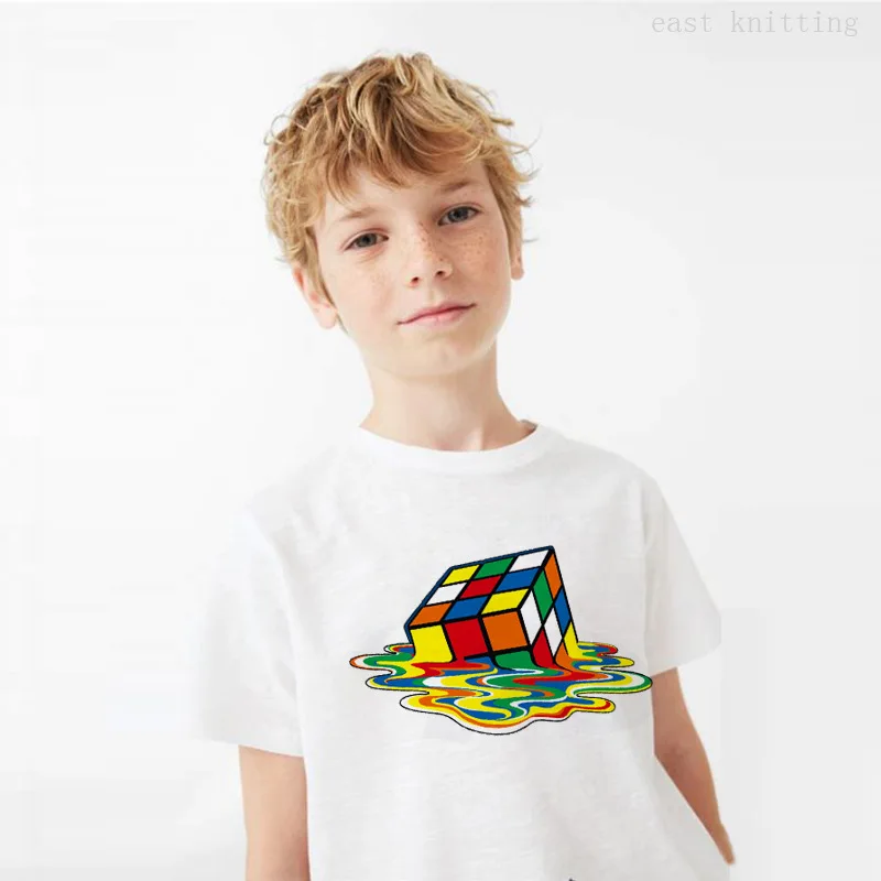 Expression Tees Melting Rubiks Cube Youth T-Shirt