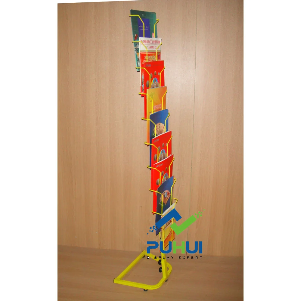 Metal Wire Revolving Custom Books Display Rack - PH15-301