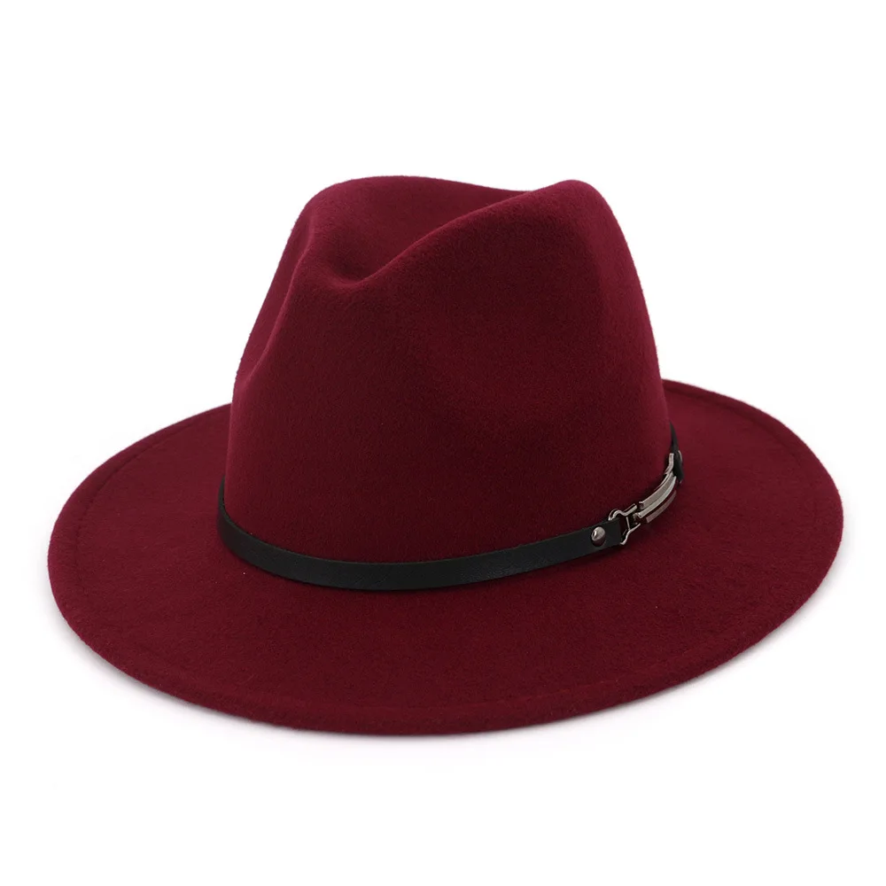 Wool Like Polyester Colorful Felt Fedora Hat Unisex Winter Hat Buy Felt Hat,Fedora Hat,Winter