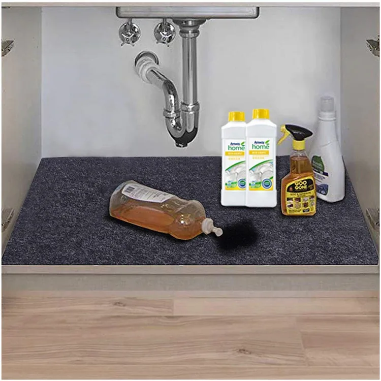 Anti Slip Waterproof Absorbent Cabinet Liner Sink Mat Felt Under The Sink Mat For Drawer Kitchen Shelf Buy Under The Sink Mat Cabinet Mat Kitchen Sink Mat Product On Alibaba Com