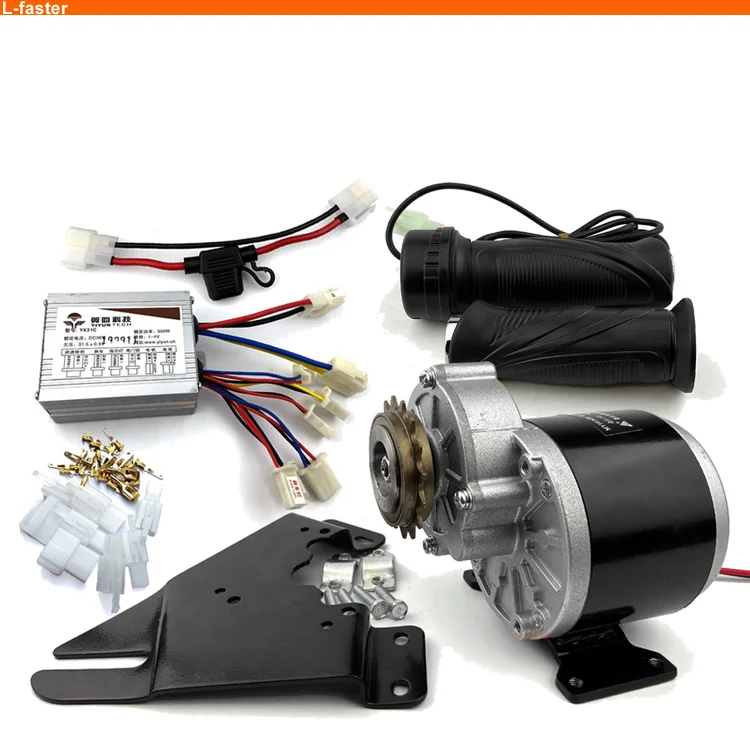 350 W 24 V electric motor kit w Control Thumb Throttle Charger Keylock Batteries 
