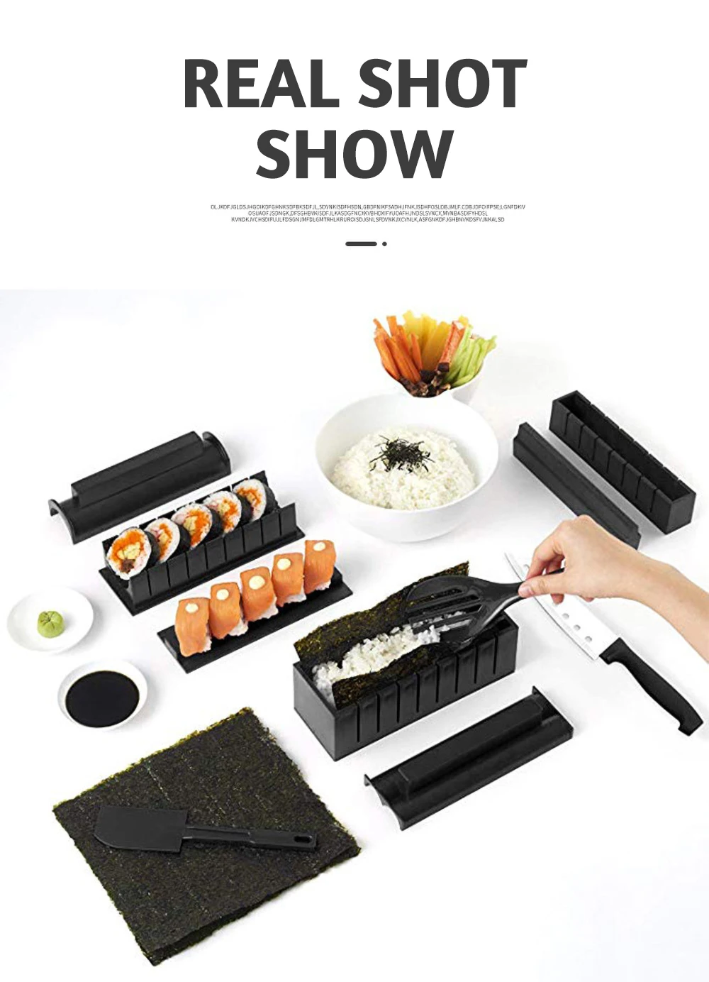 Sushi Maker Boiled Egg Rice Roll Mold Kitchen DIY Chef Rice Ball Fad US 