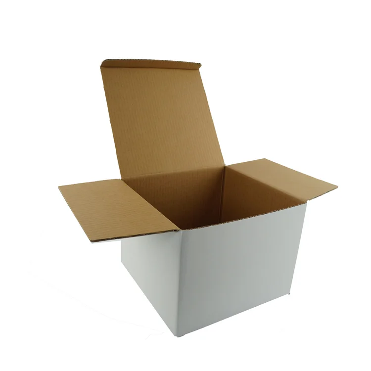 recycled white paper cardboard packaging box