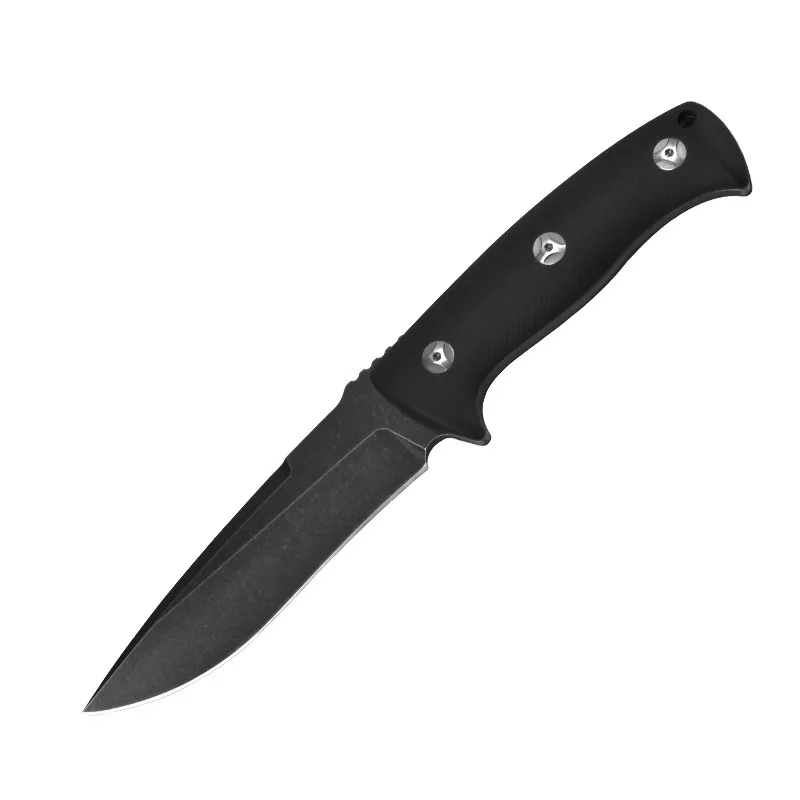 
High Quality D2 Stainless steel Straight Knife G10 handle Outdoor Camping Hunting Fixed Blade Knife 