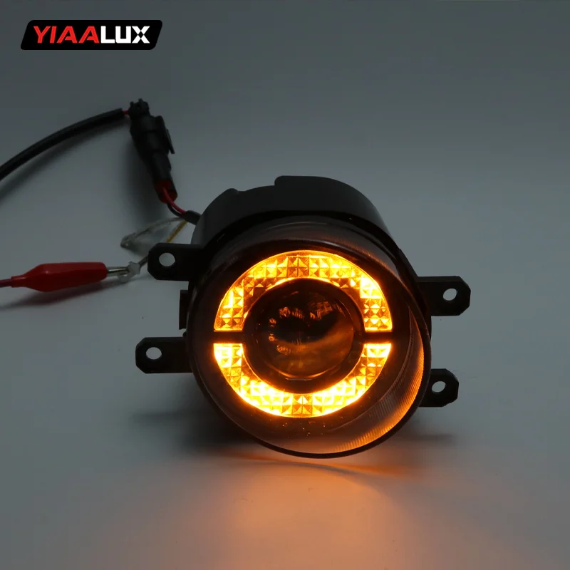 Plug and Play 3.5 Inches Single Lens Halo Angel Fog Light for Toyota with Unique Heat Dissipation Design manufacture