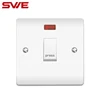 British UK Standard 250V 10A 1 Gang Press Bell Switch House Using Electric Light Switch Push Button Wall Switch with Neon
