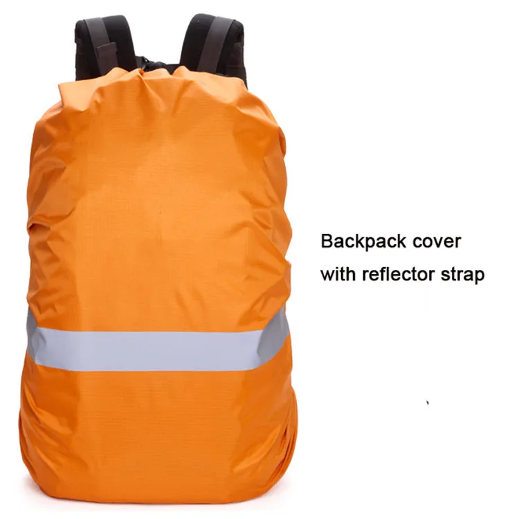 Waterproof Backpack Rain Cover with Reflective Strap Reinforced Inner Layer for Camping, Hiking bag cover
