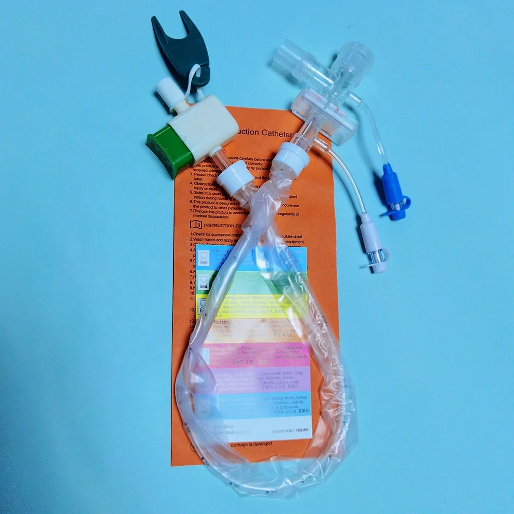 Tianck Medical Supplies Closed Suction System Patients Safety Singleuse Closed Suction Catheter