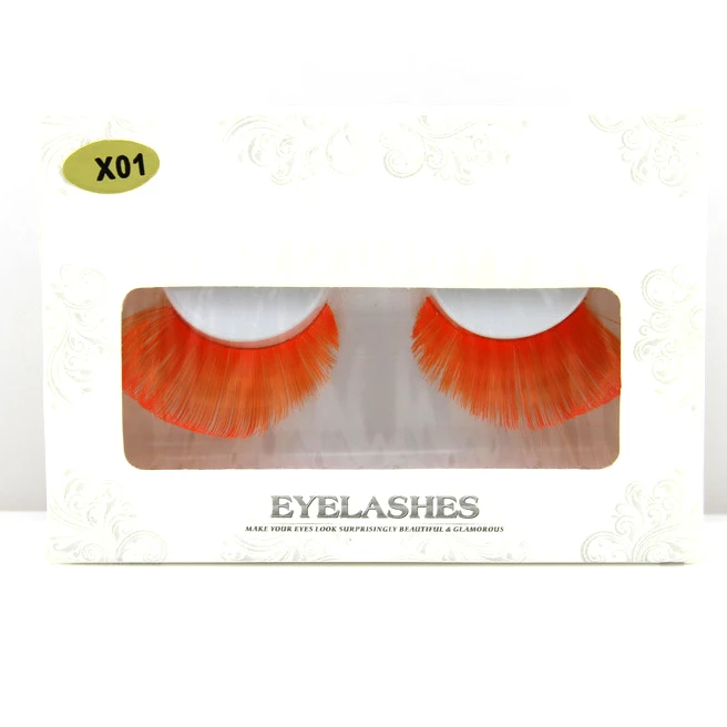 Wholesale popular color exaggerated stage false eyelashes for Halloween