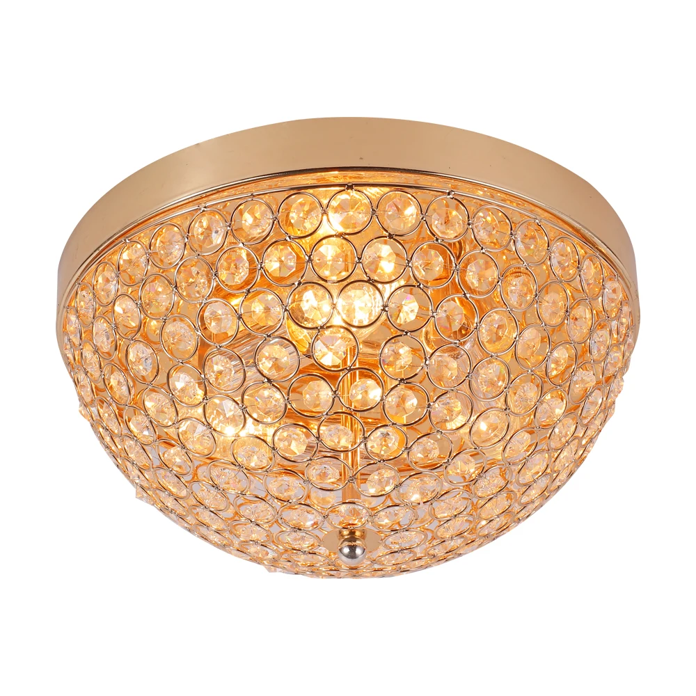 High quality crystal small ceiling lamp modern living room ceiling lighting