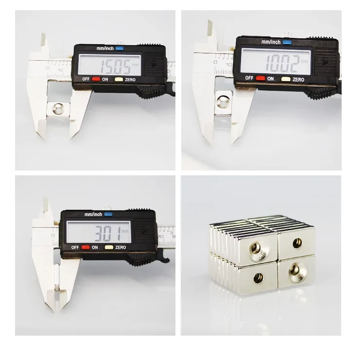 15x10x3 m3 廉价磁铁钕工业埋头钕磁铁与孔 3毫米