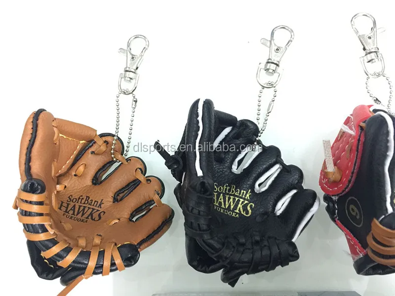 Dl Custom Baseball Gloves 3 Inch Mini Keychain Gloves Accessory Support