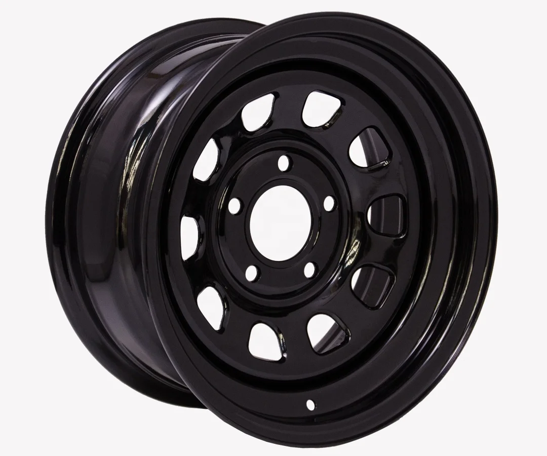 15inch 8j Steel Wheel 5x114.3 19 Offset 5 Stud Milky White Black