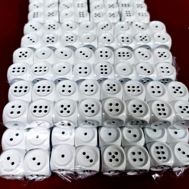 20mm Blindman Dice Of White Casino Dice Custom White Braille 6sided