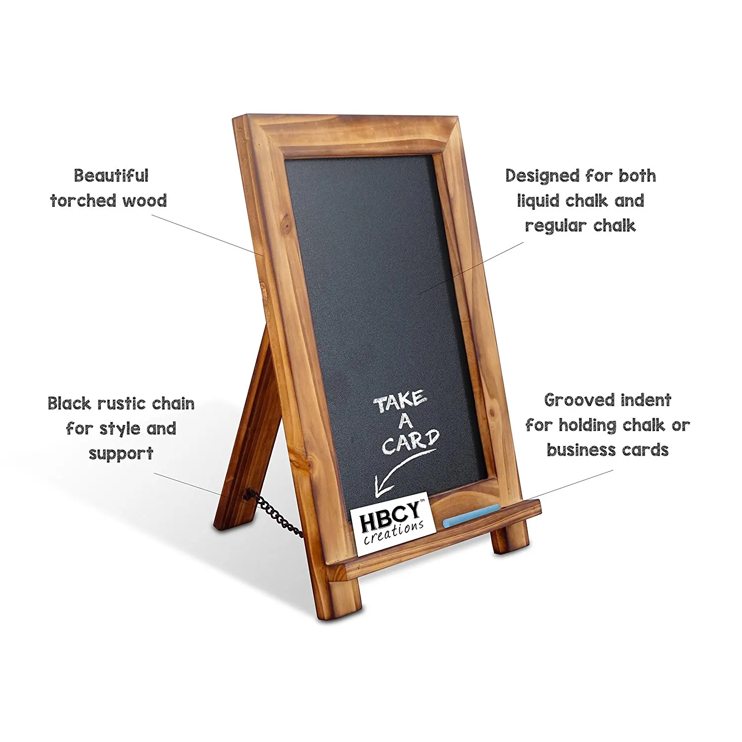 Torched Color Wholesale Price Antique Frame Wood Color Small Size Sign