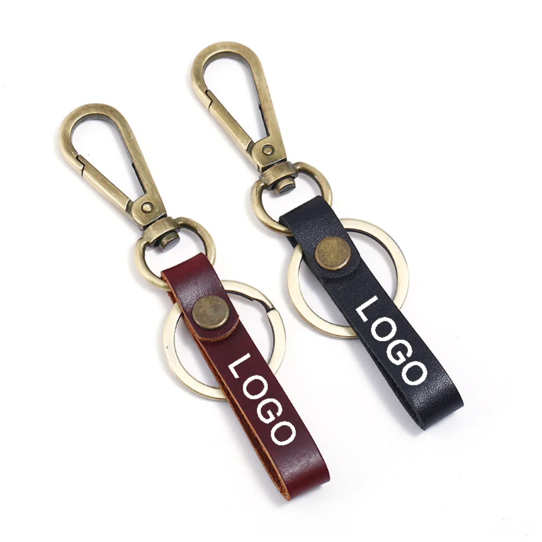 Custom Genuine Premium Real Crazy Horse Leather Key Holder Personalized