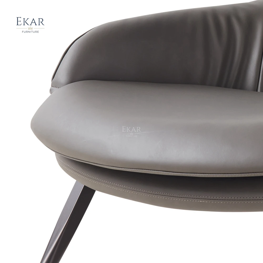 product ekar furniture leather comfortable leisure chair modern furniture living room chair-61