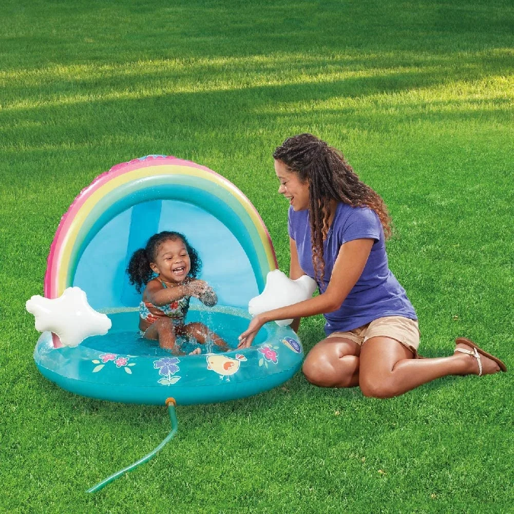 baby inflatable pool with canopy