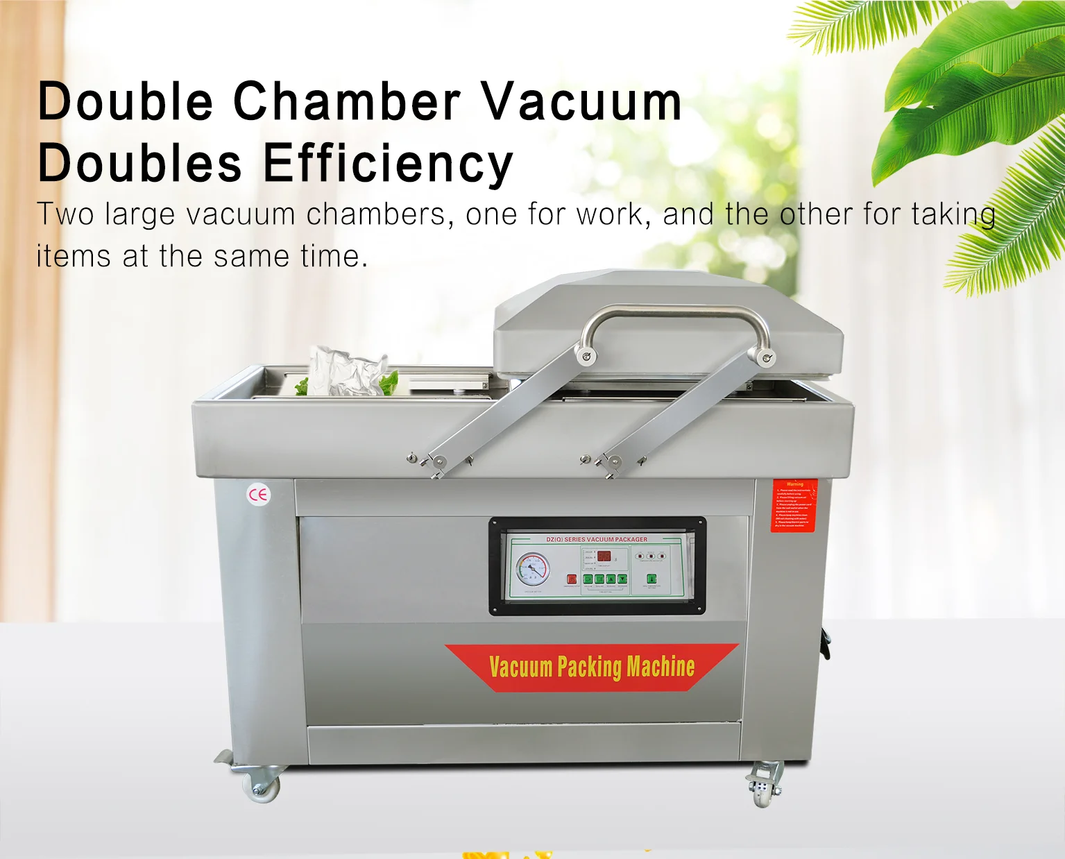 Dz500/2sb Double Chamber Block Rice Vacuum Packing Machine/ Tea Vacuum