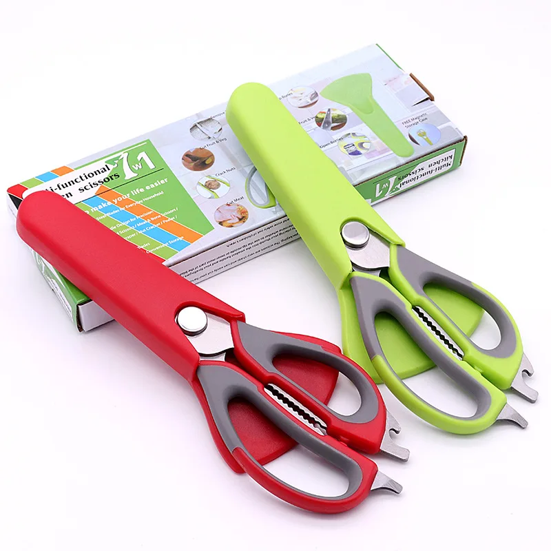 Professional Kitchen Scissors Cooking Scissors Made From Stainless Steel  Household Necessity All-purpose Scissors Sharp Blades(1pc)