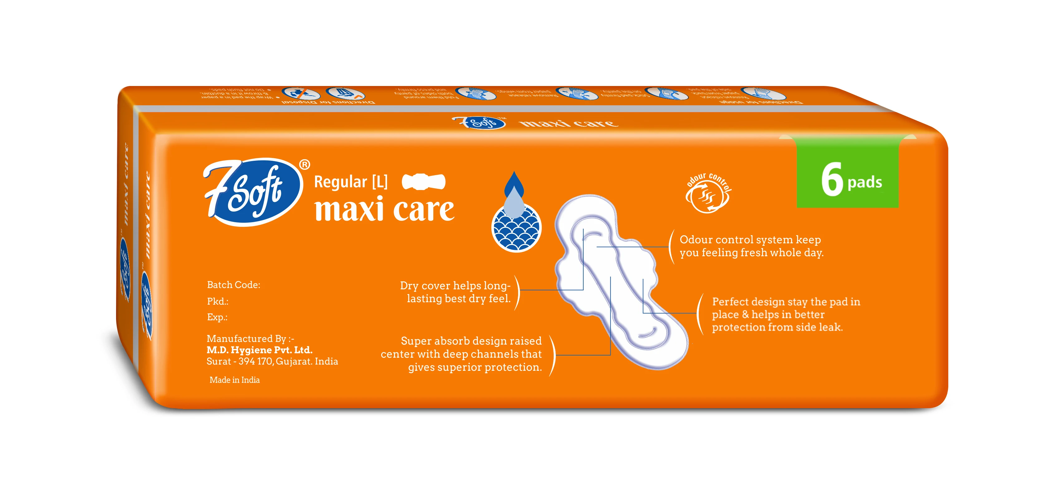 High On Demand Ultra Soft 7 Soft Ladies Sanitary Napkins Pads For